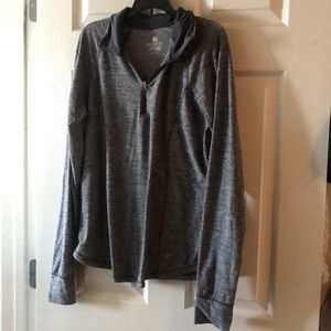 Quarter zip workout shirt